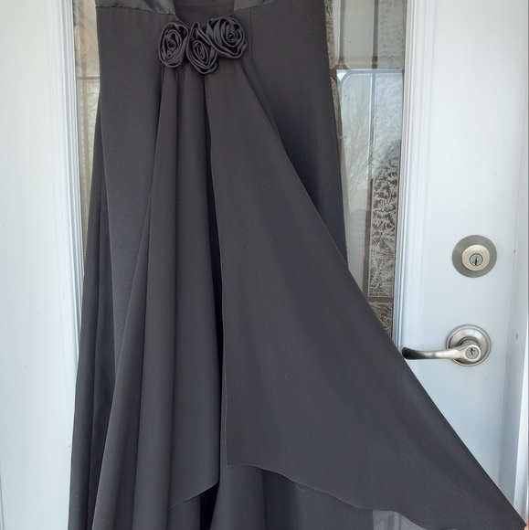 NUMODE Elegant Prom Black Sleeveless Full-Length Dress Size 11/12 Made in Canada - Picture 7 of 10